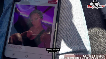 EroCom: Sexy německá MILFka s hnědými vlasy se setká kvůli venkovnímu...