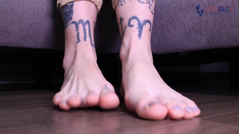 Czech Soles - foot fetish content: Sexy Feet College Girl Made You a Deal POV
