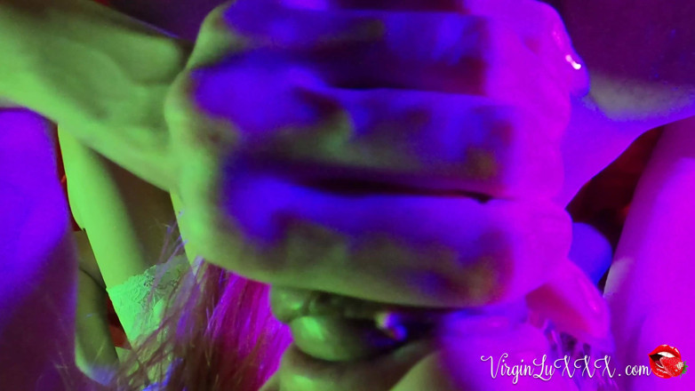 Virgin Lux: Babe sensual sucking cock, doggystyle and cum in mouth