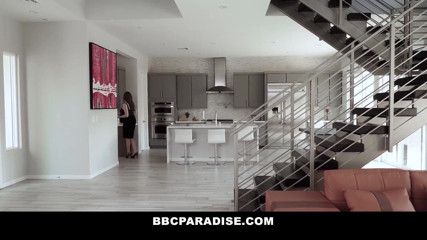 BBC Parradise: Big boobed MILF Alex Chance sucks and fucks helpful neighbor