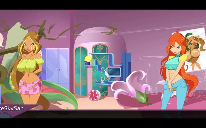 LoveSkySan69Real: Fairy Fixer V0.1.3a Parte 37 Musa e Flora Cum Fun por...