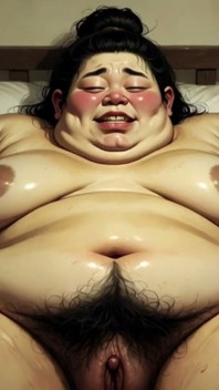 中国のSSBBW肥満、ボンデージで脚を広げて - 大きなペニスと中出しを切望