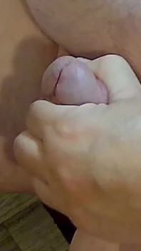 Mature Shaved Cock Jerking and Cumming