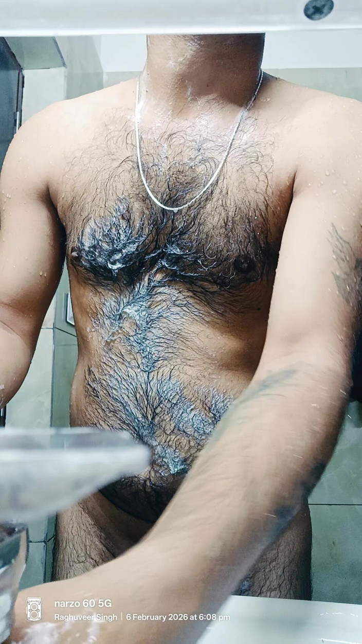 Rajasthani-old-lover: Индийский полицейский армейский человек дези человек отчим