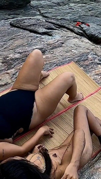 Desi indka na nudistické pláži Živý sex s Paty Bumbum