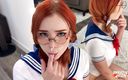 Sweetie Fox: Gadis kampus sange dengan cosplay sailor moon lagi asik nyepong...