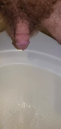 Closeup of My Cock Peeing in the Sink 1
