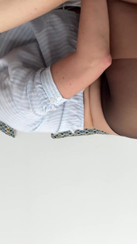 Michelle Has a Pantyhose Tryout and Gives Blowjob and Gets a Facial