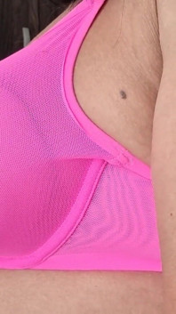 Pink Seethrough D Cup Bra