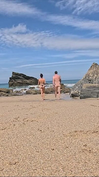 Domina-tag am strand