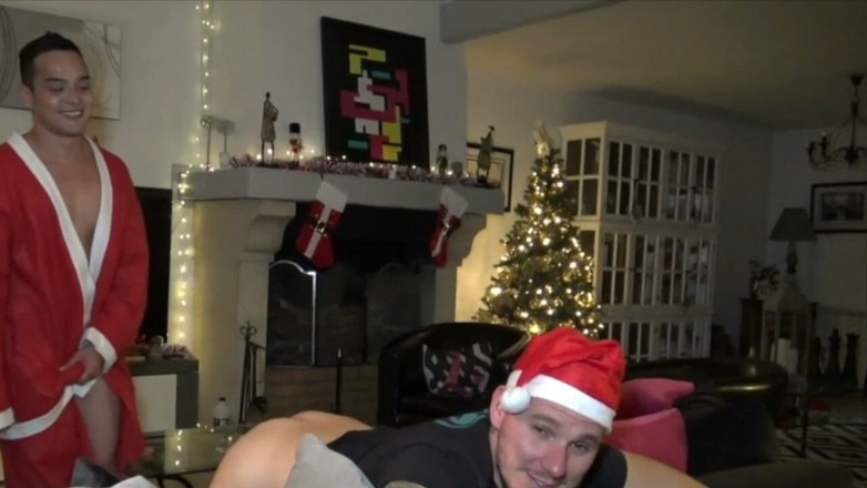 HARD PORN STUDIO: Strazizght Boy Fucked Raw by Santa Claus for Fun
