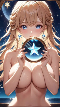 星明かりの反射 - 魔法の鏡を持つアイ少女