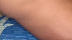 High Class Whore in Mini Skirt and Heels Pleases Male Model