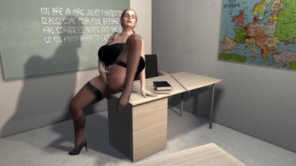 Wraith ward: Insegnante si sditalina la figa di fronte alla sua studentessa: 3D...