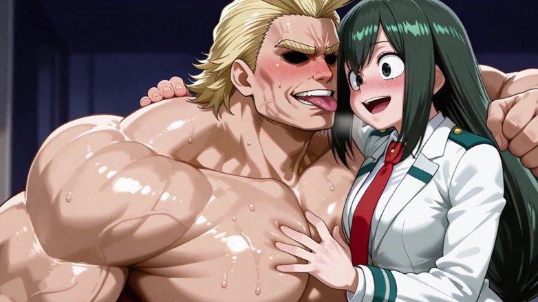 Prznai: All Might X Tsuyu (mha)