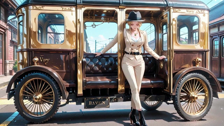 Tay Swift X: Bersandar terhadap pintu kereta api vintaj, dia menjalankan stoking semata-mata...