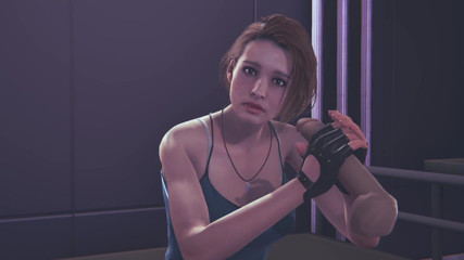 Waifu club 3D: Jill Valentine jerking your cock facial