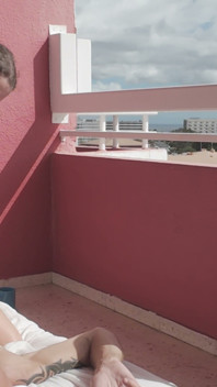 Fucked a Little Sexy Slut on the Balcony so Everyone Could See