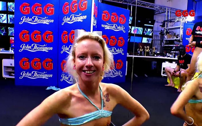 Gang Bang Germany: Ggg John Thompson, bukkake mejor de gangbang, mamada y follada