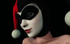 Footjob collant di harley quinn