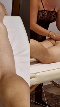 Body Massage with Happy Ending - MILF Stepmom Rides My Cock and Gets Creampie