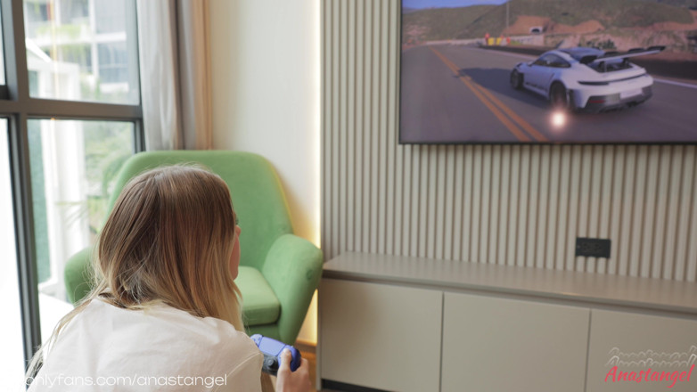 Anastangel: Cute Gamer Stepsister Ditches Controller for Step-brother Thick Cock - Anastangel...