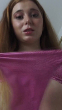 Redhead Teenie Pee on Cake
