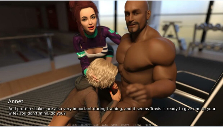 XXX Games Bunk: My Hotwife - Gameplay - Roleplay - Żona ssie siłowni trener wielki czarny kutas...