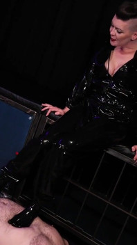 Latex Toe Sock Trampling