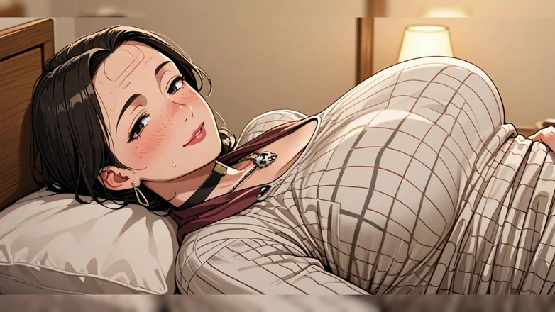 AI Porn: Ai Brunette Teasing in Bed