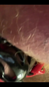 Pissing with a Cock Cage on