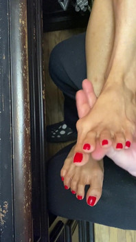 Red Toenail Delicious Tiny Feet