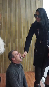 Human ashtray