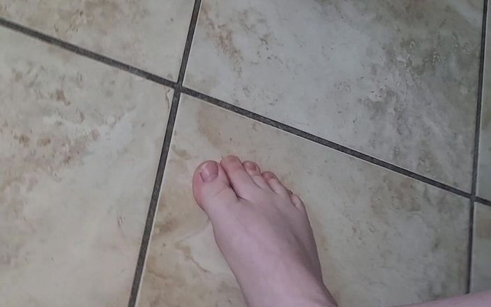 On cloud 69: Bare Feet Walking Around Kitchen