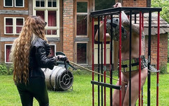 Dominatrix Frida: Svårigheter - uthållighet - vänster att lida - hennes leksak låst i en...