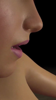 Jouet avec un plug anal devant un miroir