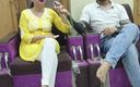 Horny couple 149: Настоящая студентка и учительница Tution Ki, настоящий секс-видео в хинди голосе
