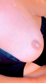 Sexy MILF Gets a Huge Load When He Puts His Dick in Her Face in Bathroom