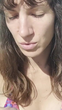 Nós fodemos à beira da piscina