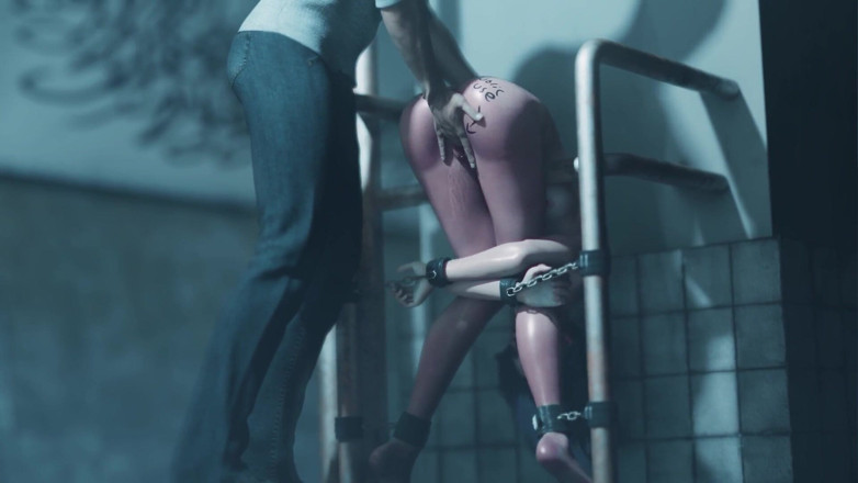 Velvixian 3D: Ada Wong - escravidão no banheiro