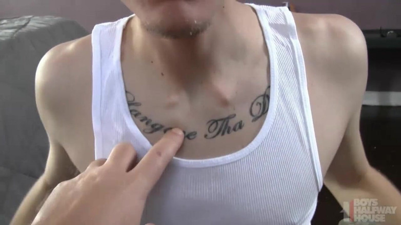 Boys half-way house: Tattooed Teen Ordered to Strip Before His Gay Bareback Punishment