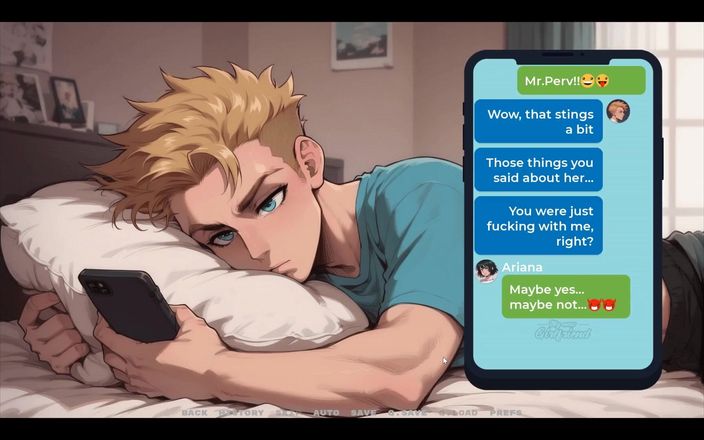 Cumming Gaming: Ma nouvelle copine, jeu hentai tabou, épisode 11, sexting avec ma copine...