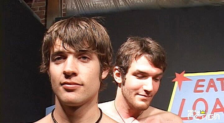 Gay Diaries: Group of young guys participate at a blowing contest and...