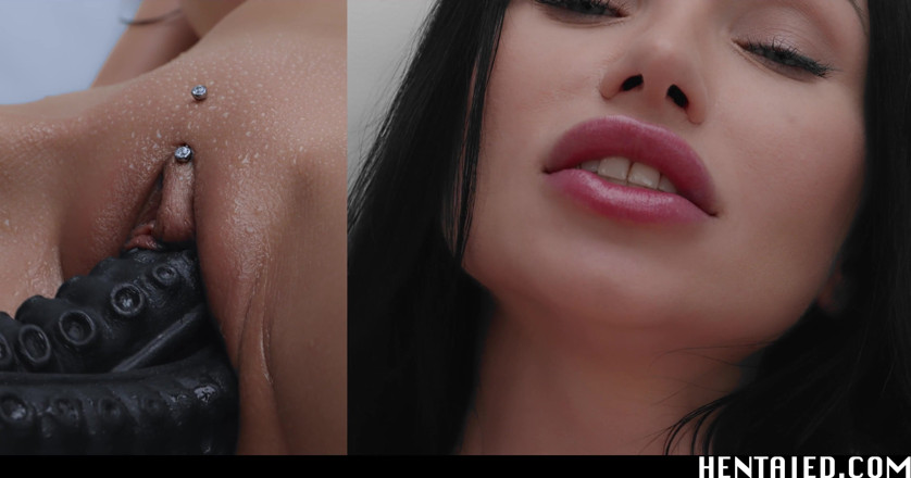 Hentaied: Real Life Hentai - Sasha rose si diverte con enormi dildo...