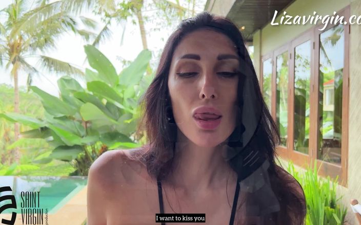 Liza Virgin: स्क्रीन के माध्यम से अपना लंड चाटा
