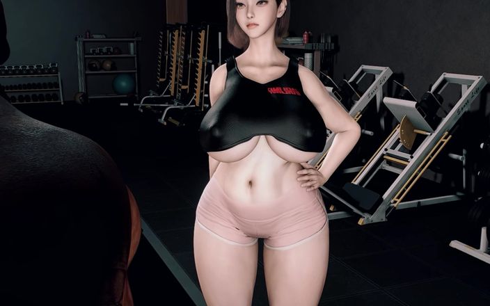 Why fuck so hard: 3D super tesão bbw madura milf treinador foi fodida por...