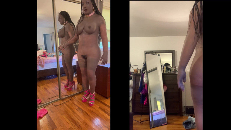 Deanna Doll: Black Babe Danae v Sexy Hot Kalhoty &amp; Skimpy Top - Část 2 Strips...