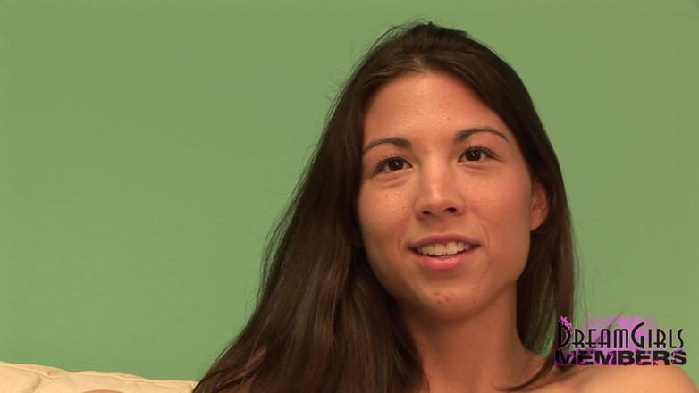Dream Girls: All Natural Brunette Is Nervous but It's Hot