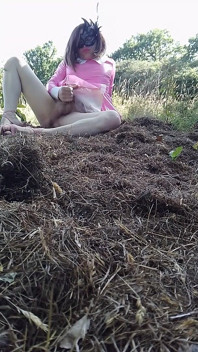 Sissy Lilly Wanking in the Field of Dreams