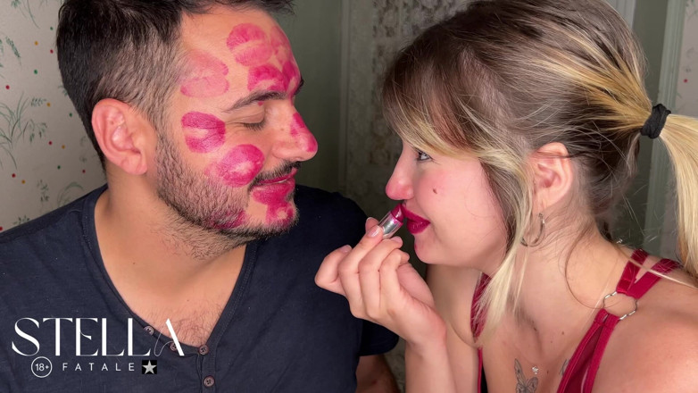 Stellafatale: Batom sem parar beija por todo o rosto